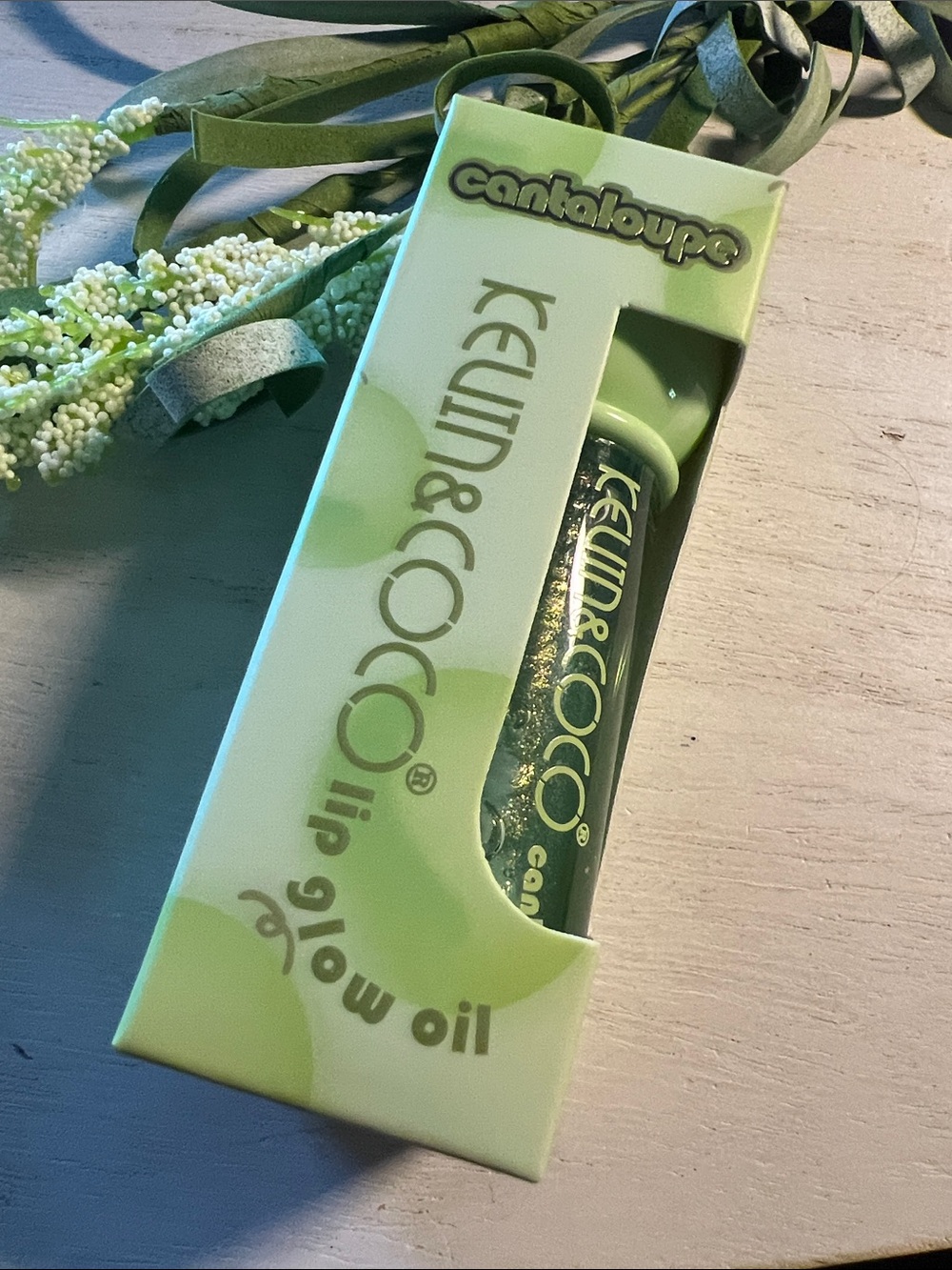 Kevin & CoCo cantaloupe lip glow oil